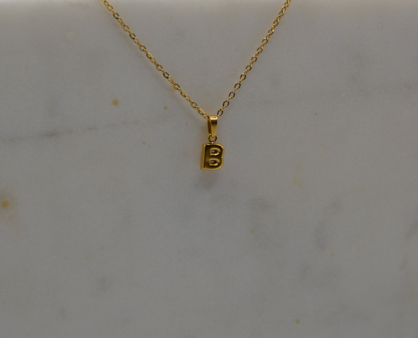 The Bubble Letter Initial Neclace