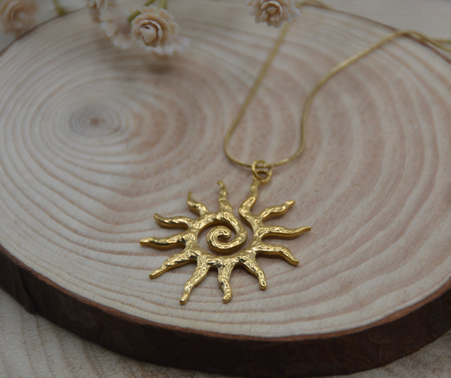 The Solar Spiral Necklace
