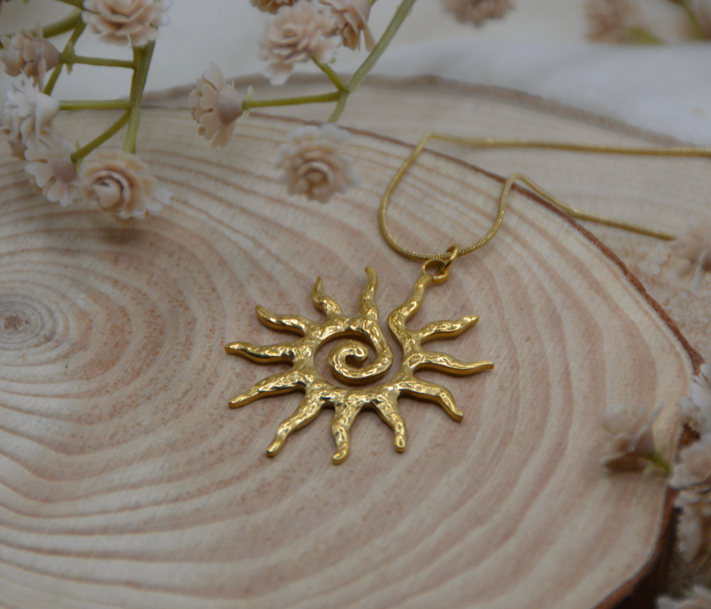 The Solar Spiral Necklace