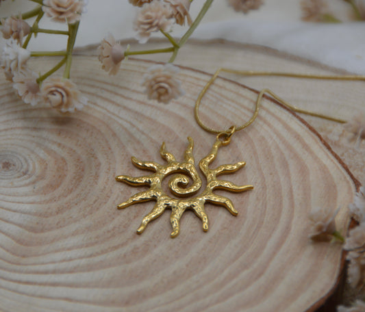 The Solar Spiral Necklace