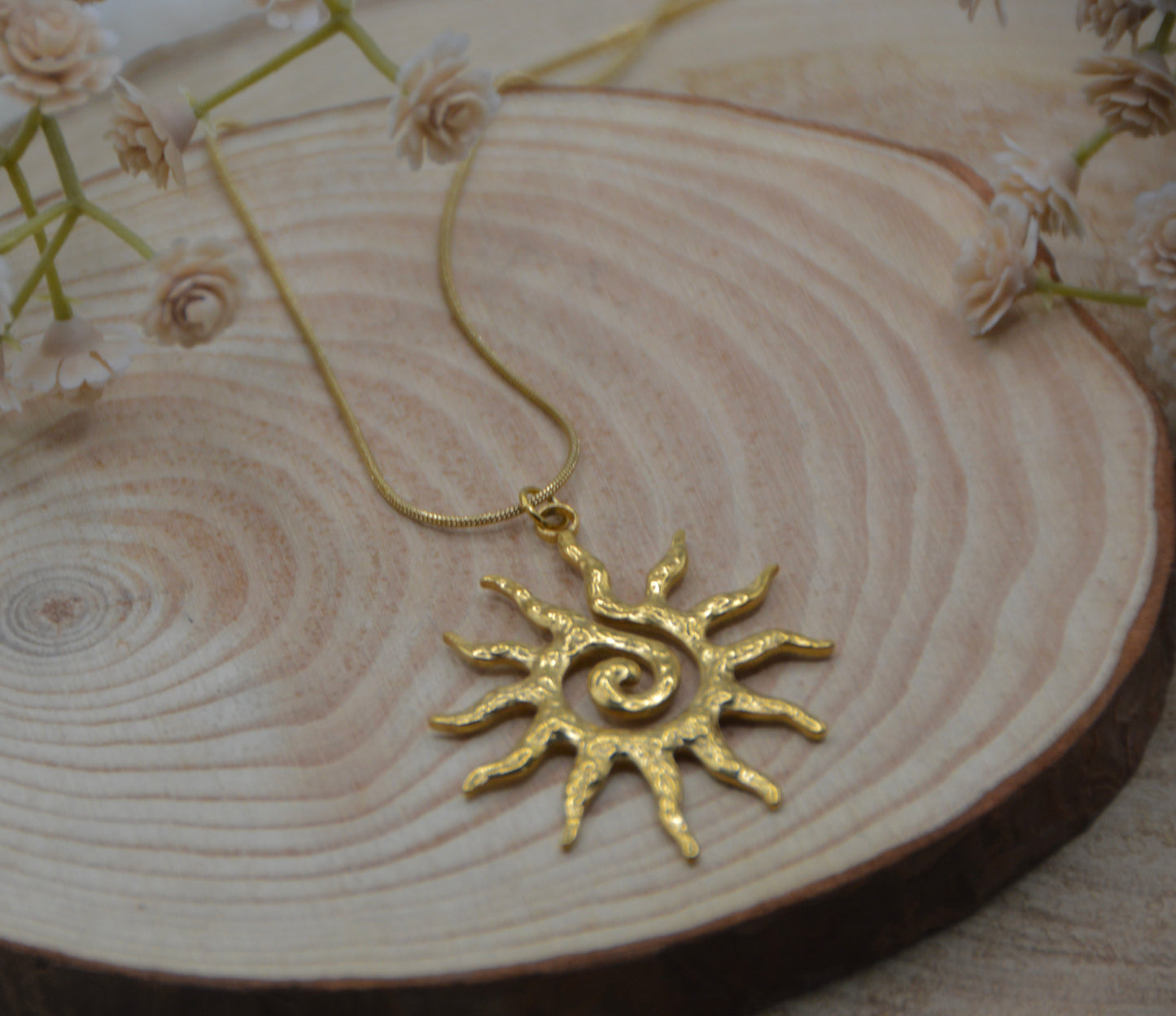 The Solar Spiral Necklace
