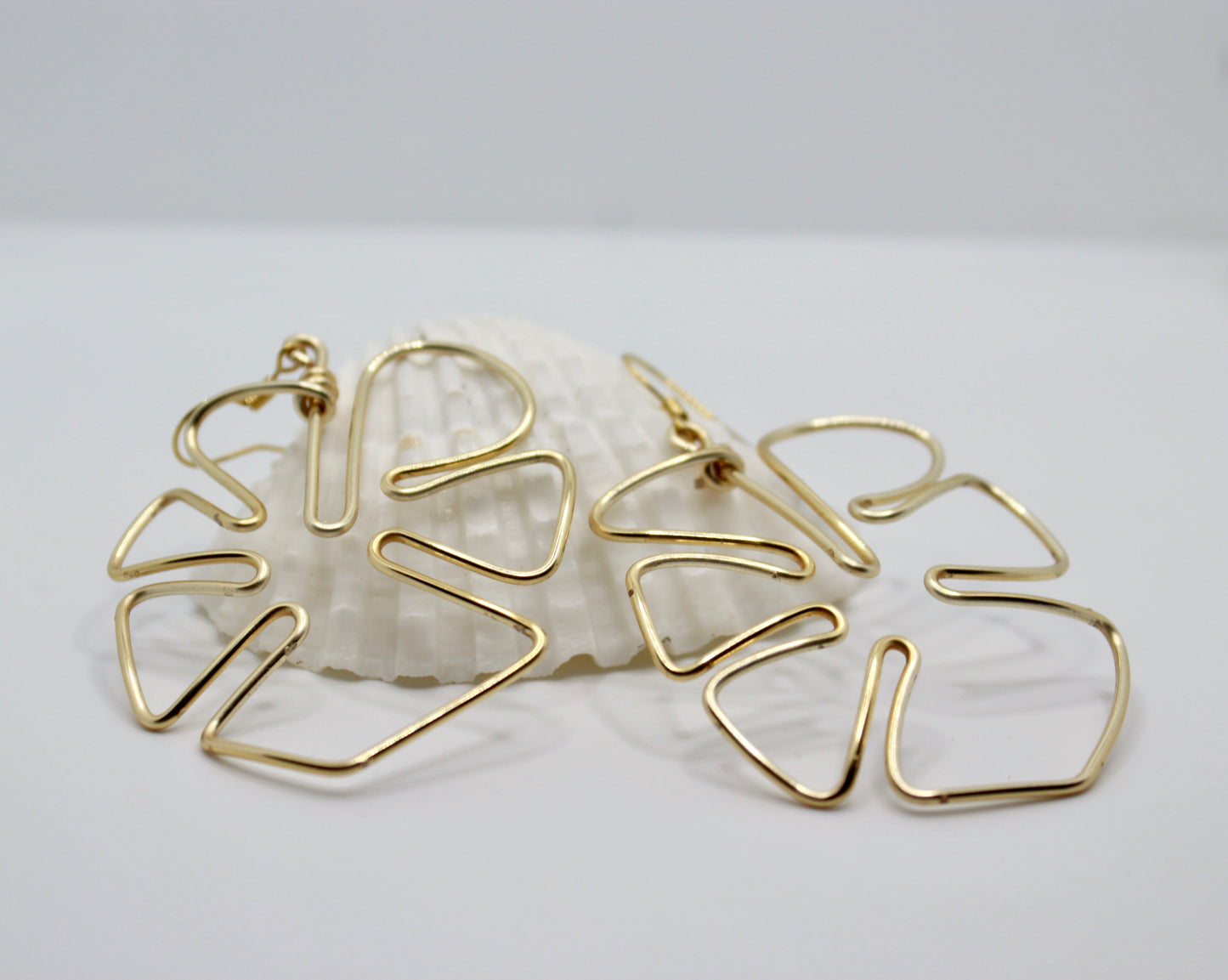 Monstera Large Earrings