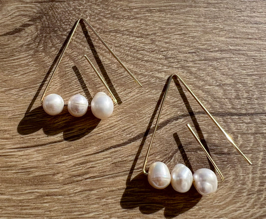 Mother Pearl Is Calling Earrings